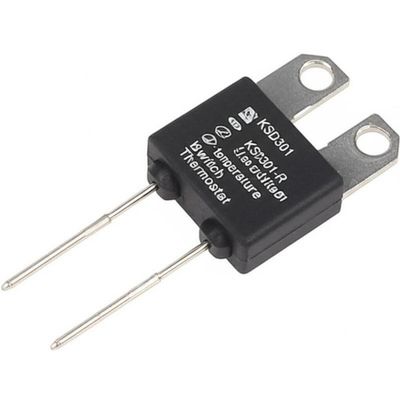 KSD301 바이메탈 온도 조절기 스냅 액션 온도 스위치, 100000 사이클, 250V 16A, 0-250℃ 범위