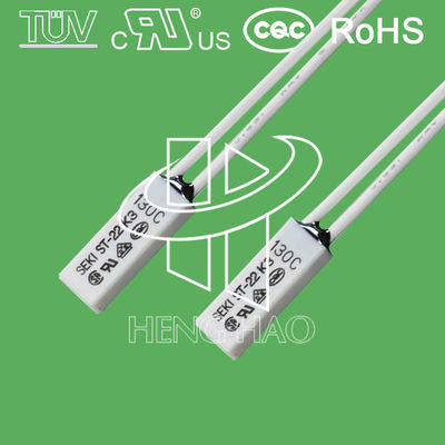 재사용 가능한 SEKI 열 보호기 / Bimetal 열 스위치 ROHS 인증 st-22