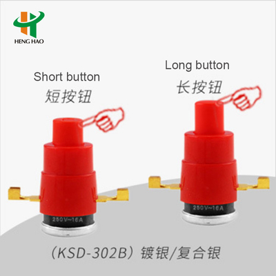 중지된 KSD302B KSD302A 250V 16A 53C 열식은 케이블 릴 63C 온도조절 장치를 위해 전환합니다