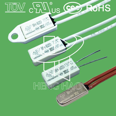 BH-B2D 과열 열 보호 스위치는 UL TUV KC CQC와 250v 5a 과부담 온도 보호를 평가했습니다