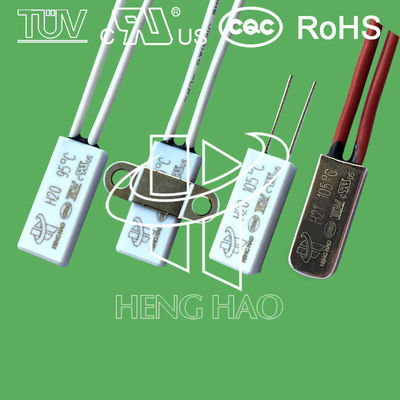 BW9700 모터 열 열 보호기 퓨즈는 온도 열 스위치 증명된 UL TUV CQC KC 250V 5-16A 30-150C를 펌핑합니다